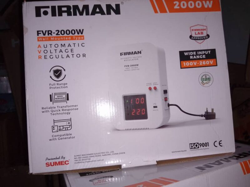 Firman FVR-2000 Automatic Voltage Regulator & Power Bank