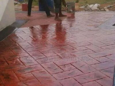 Concrete Stamp Floor Installation
